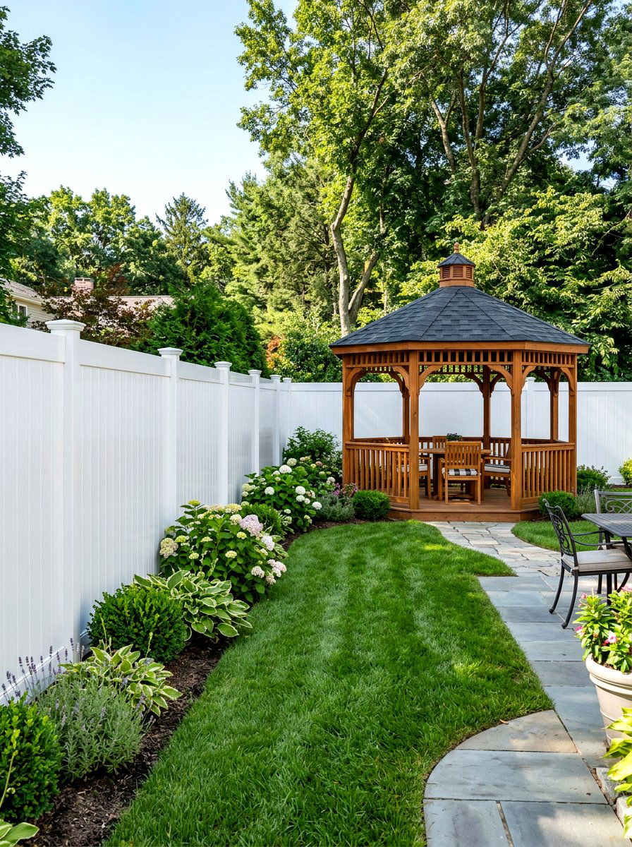 Vertical vinyl fence - 30 vinyl fence ideas