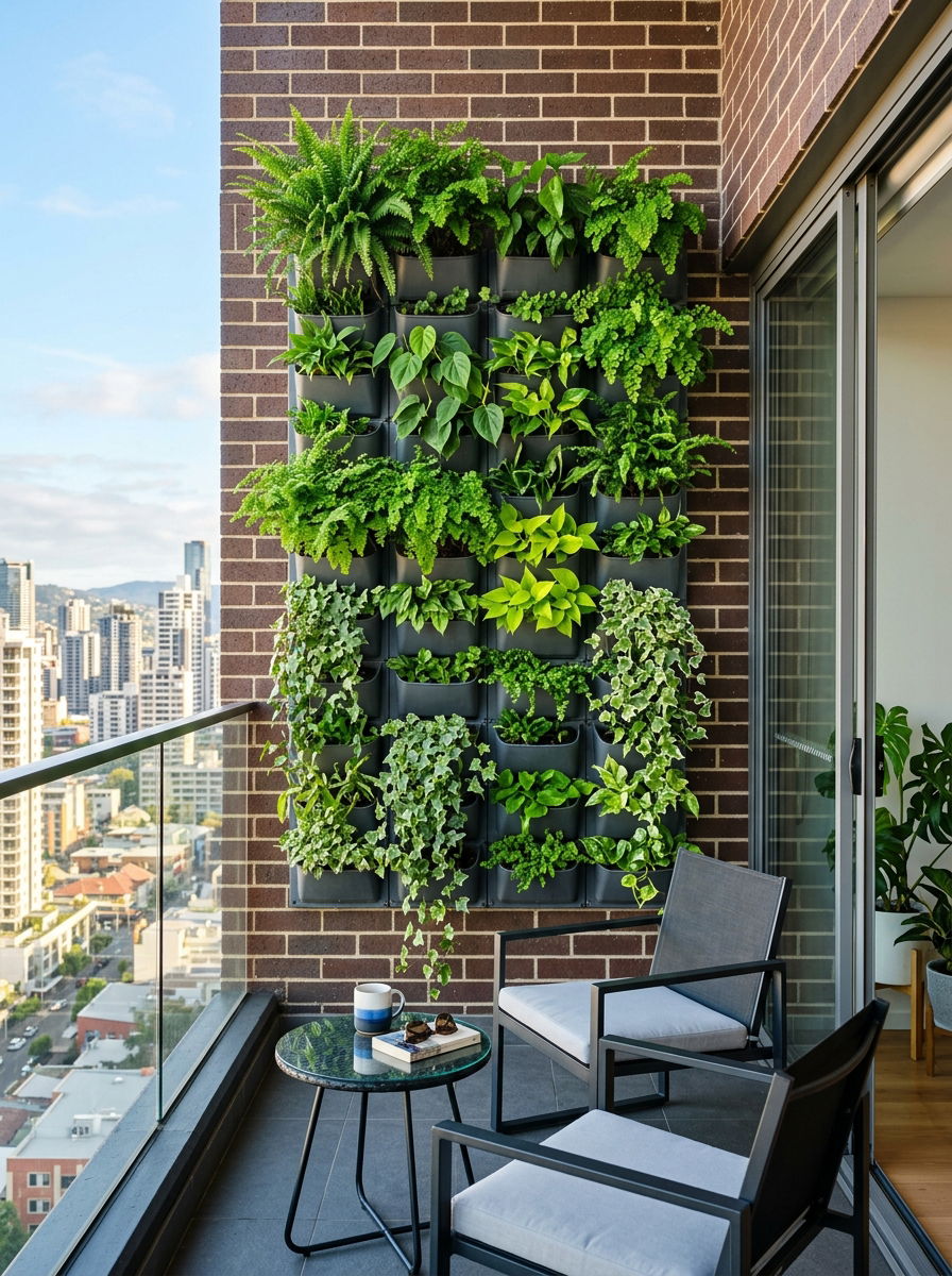 Vertical wall planter - 30 urban garden ideas