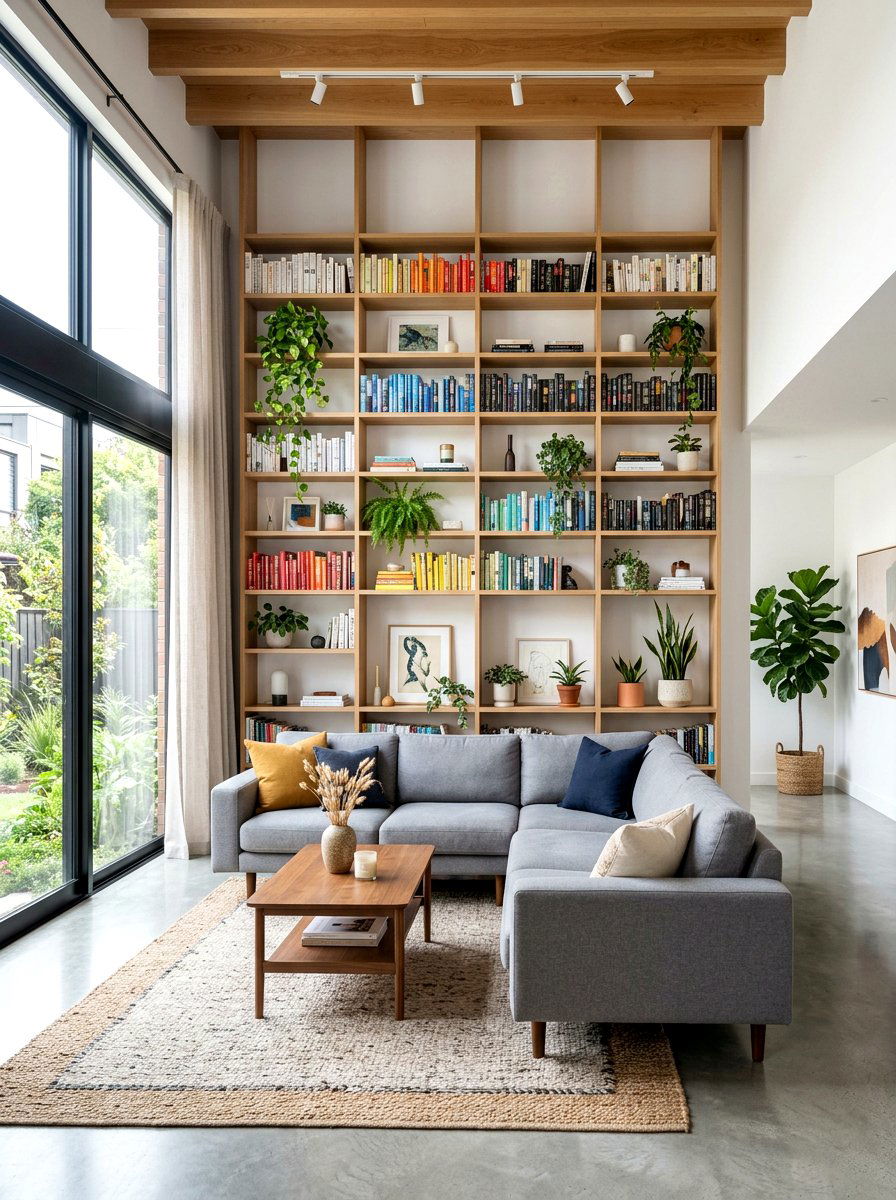 Vertical wall shelving - 30 small apartment storage ideas