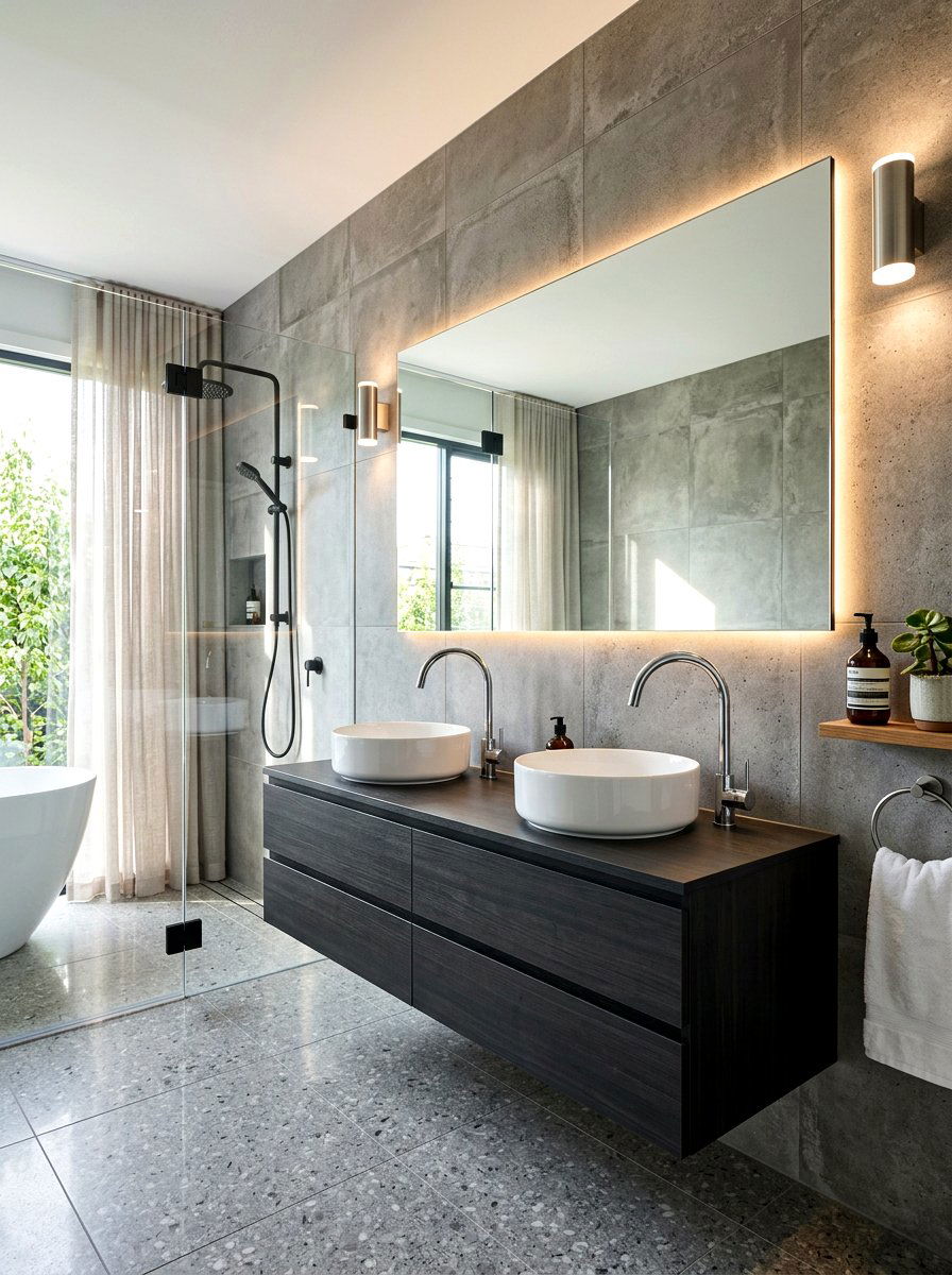 Vessel Sink Contemporary Bathroom - 30 double vanity ideas