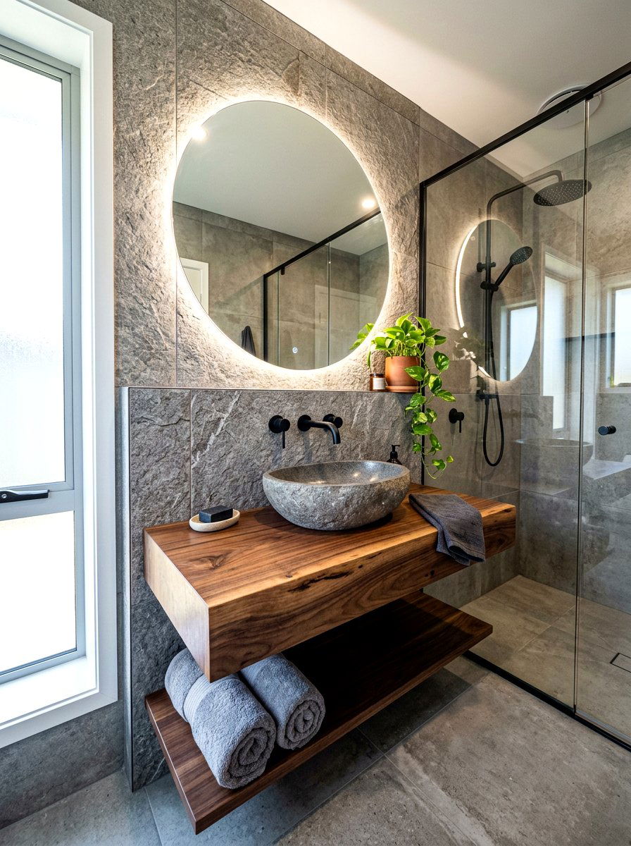 Vessel Sink Floating Vanity Bathroom - 30 floating vanity ideas