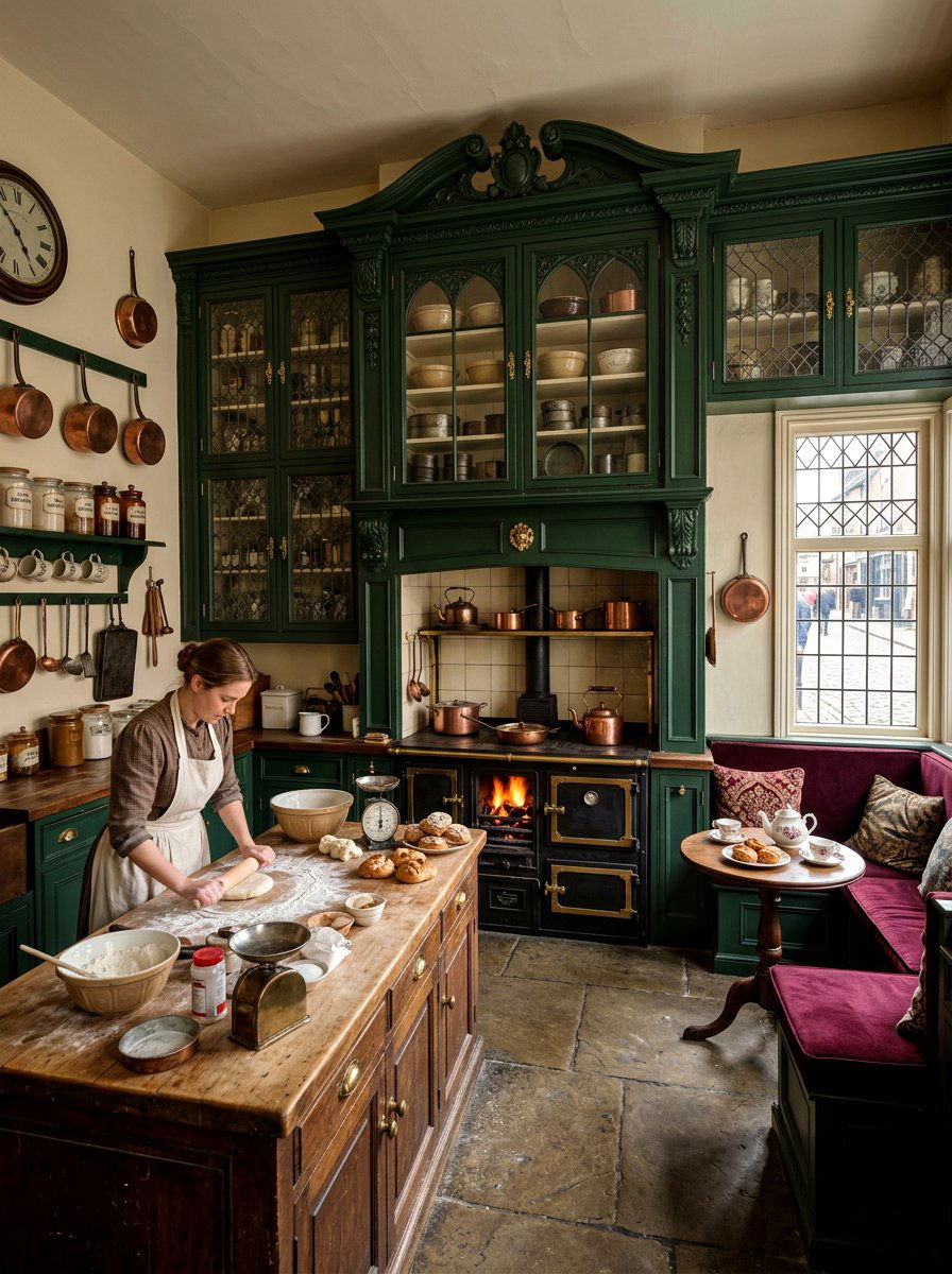 Victorian Bakery Kitchen - 30 vintage bakery kitchen ideas