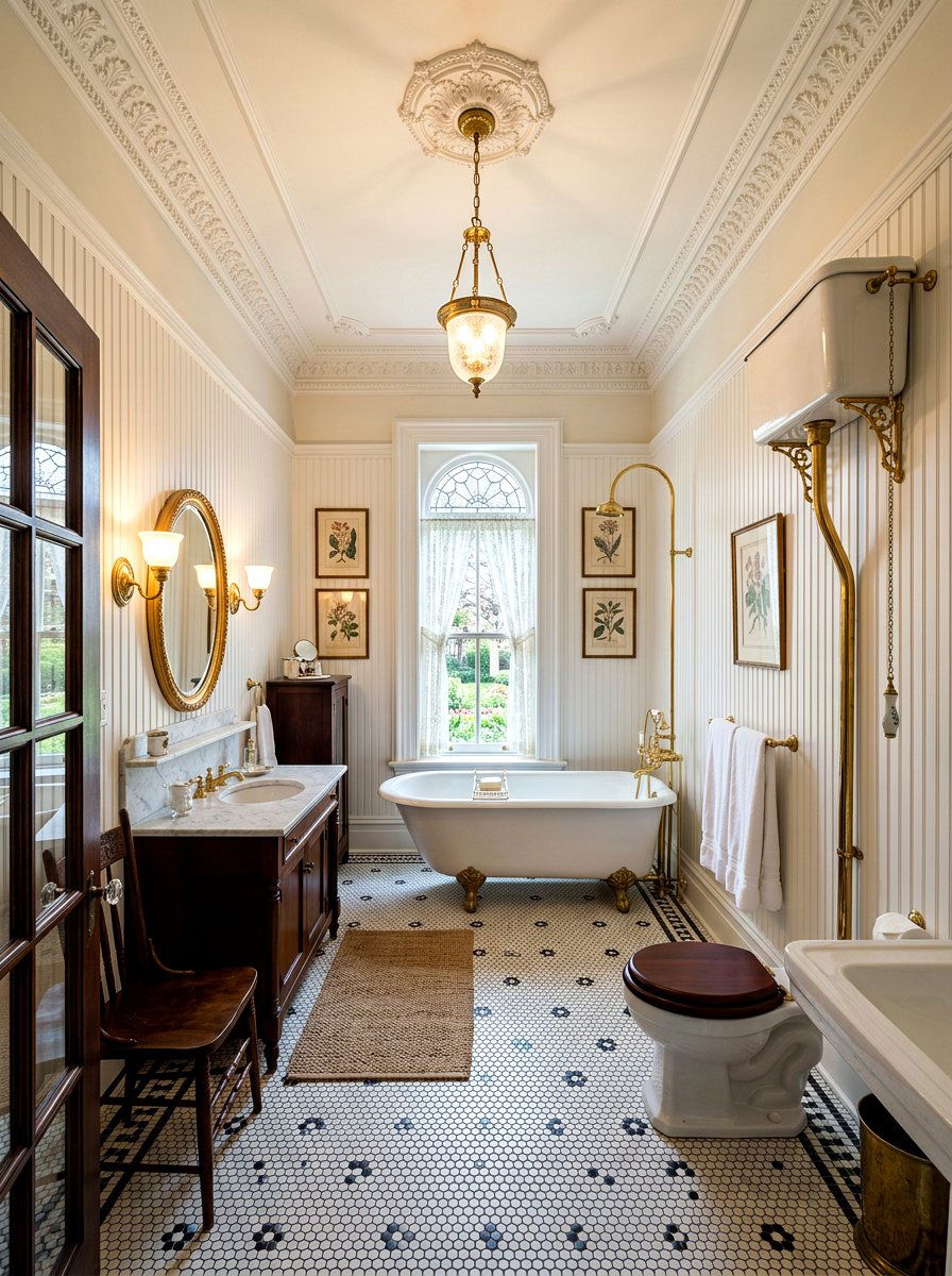 Victorian Bathroom Beadboard Paneling - 30 beadboard bathroom ideas