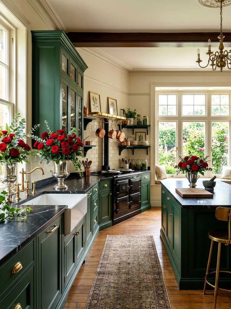 Victorian Botanical Kitchen - 30 flower market kitchen ideas