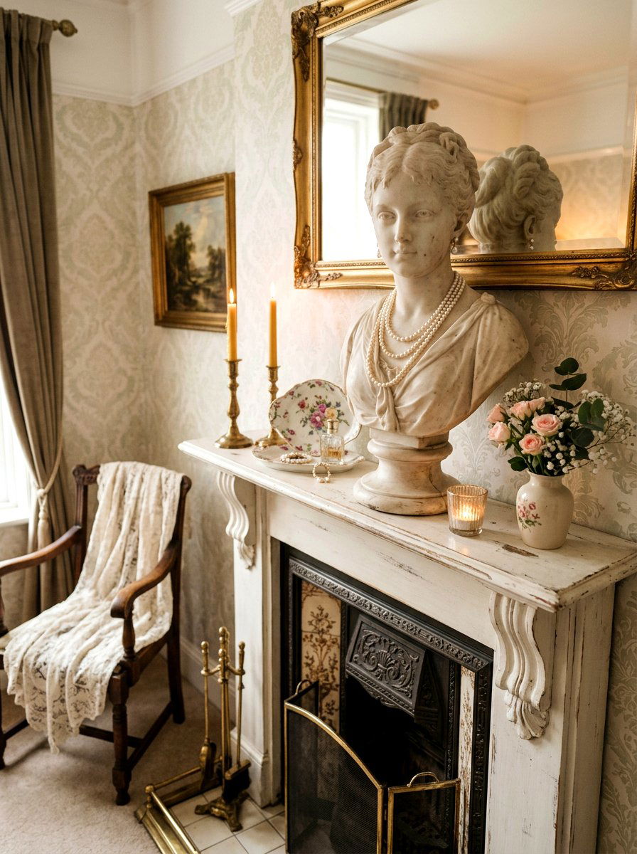 Victorian Bust Statue - 30 coquette room decor ideas