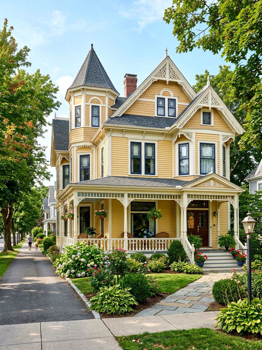Victorian Butter Yellow Paint - 30 butter yellow exterior ideas