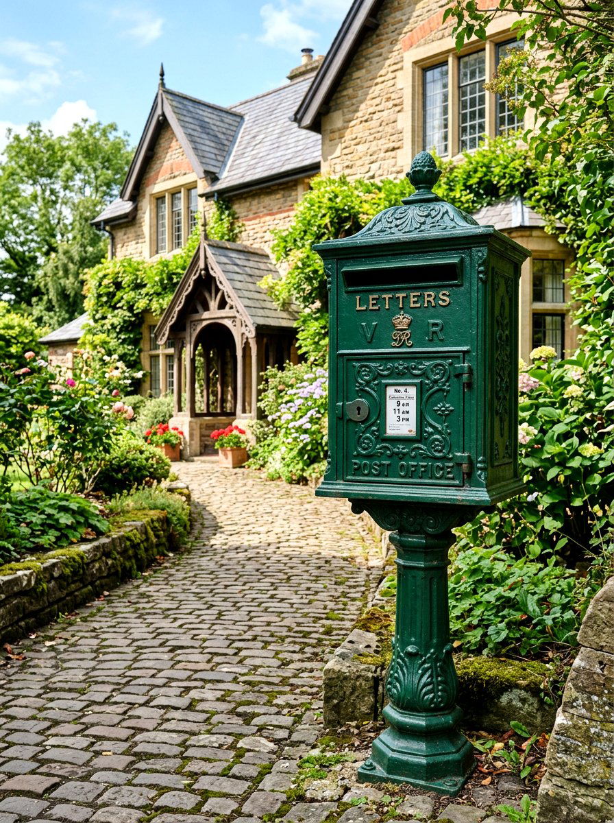 Victorian Cast Iron Mailbox - 30 statement mailbox ideas aesthetic