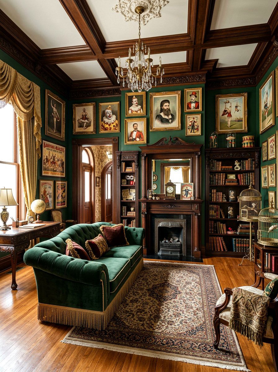Victorian Circus Living Room - 30 circus inspired living room ideas