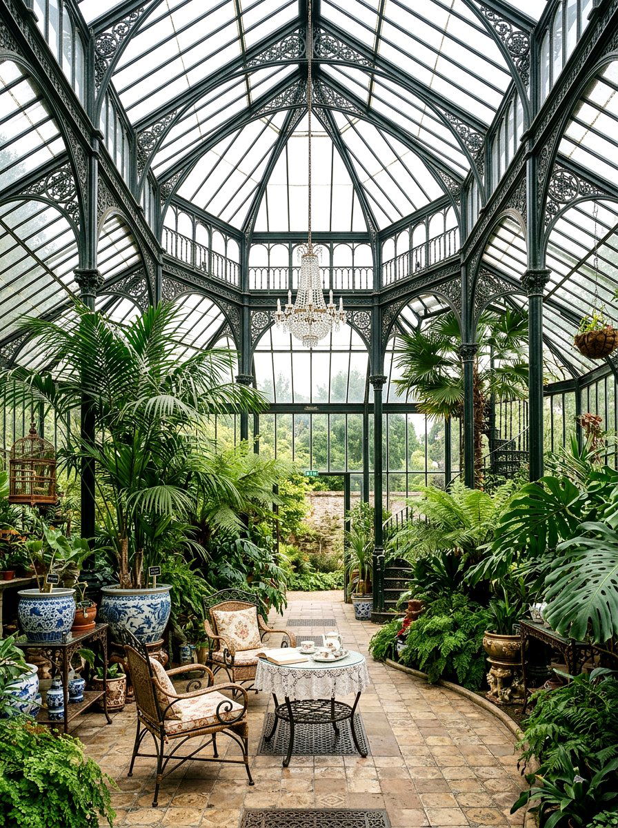 Victorian Enclosed Conservatory - 30 enclosed patio garden ideas
