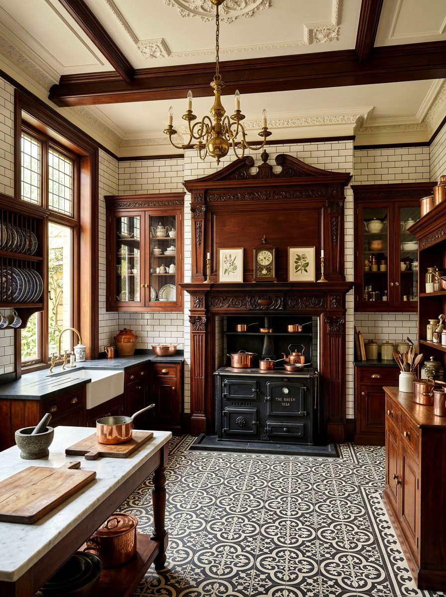 Victorian Era Kitchen - 30 heritage kitchen decor ideas
