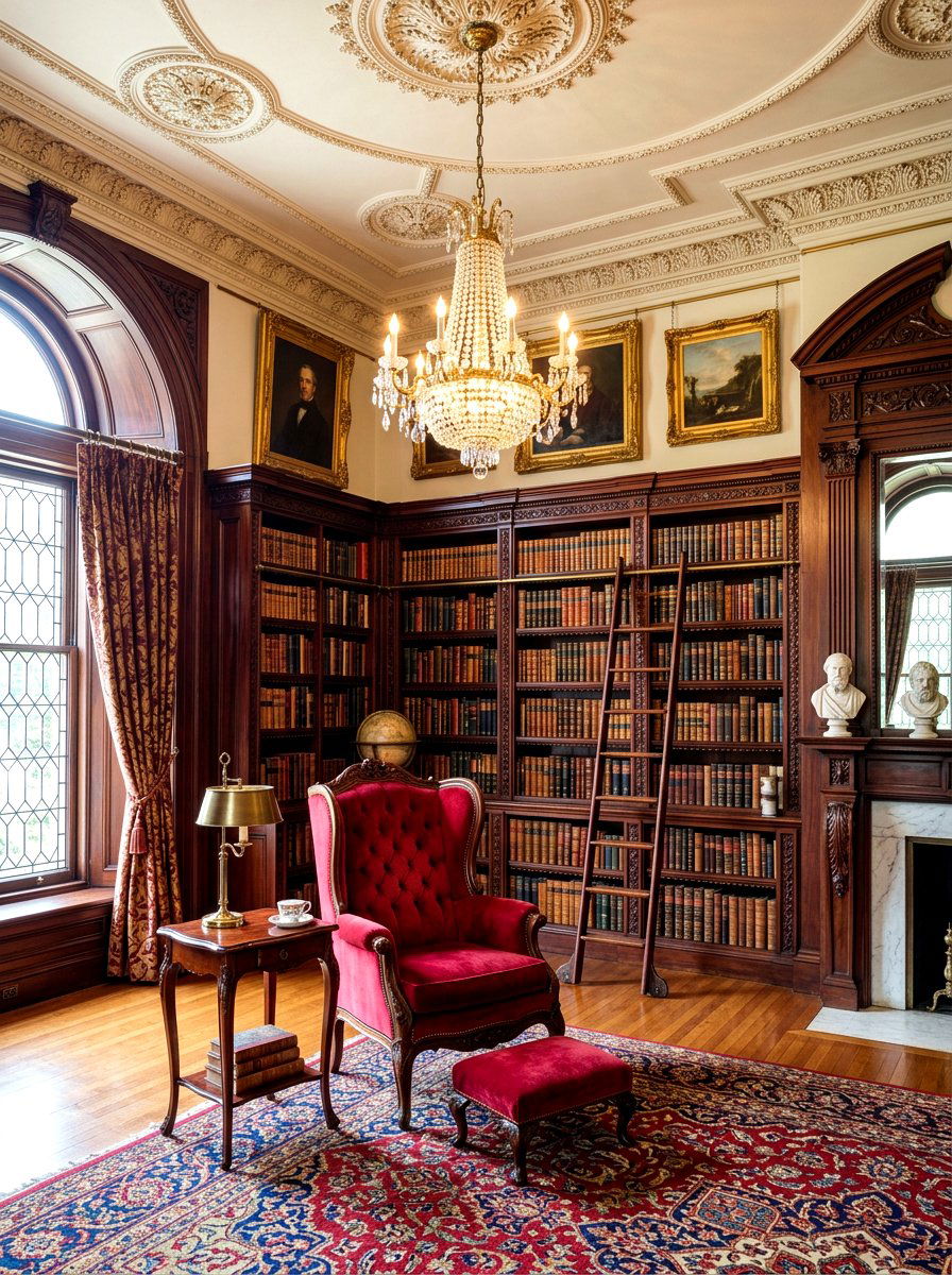 Victorian Era Reading Salon - 30 reading salon living room ideas