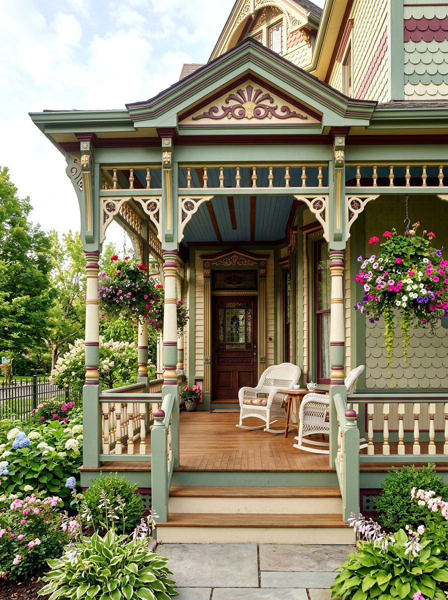 Victorian Front Porch - 30 front patio ideas