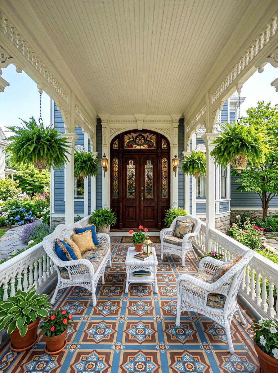 Victorian Front Porch - 30 front porch entry ideas