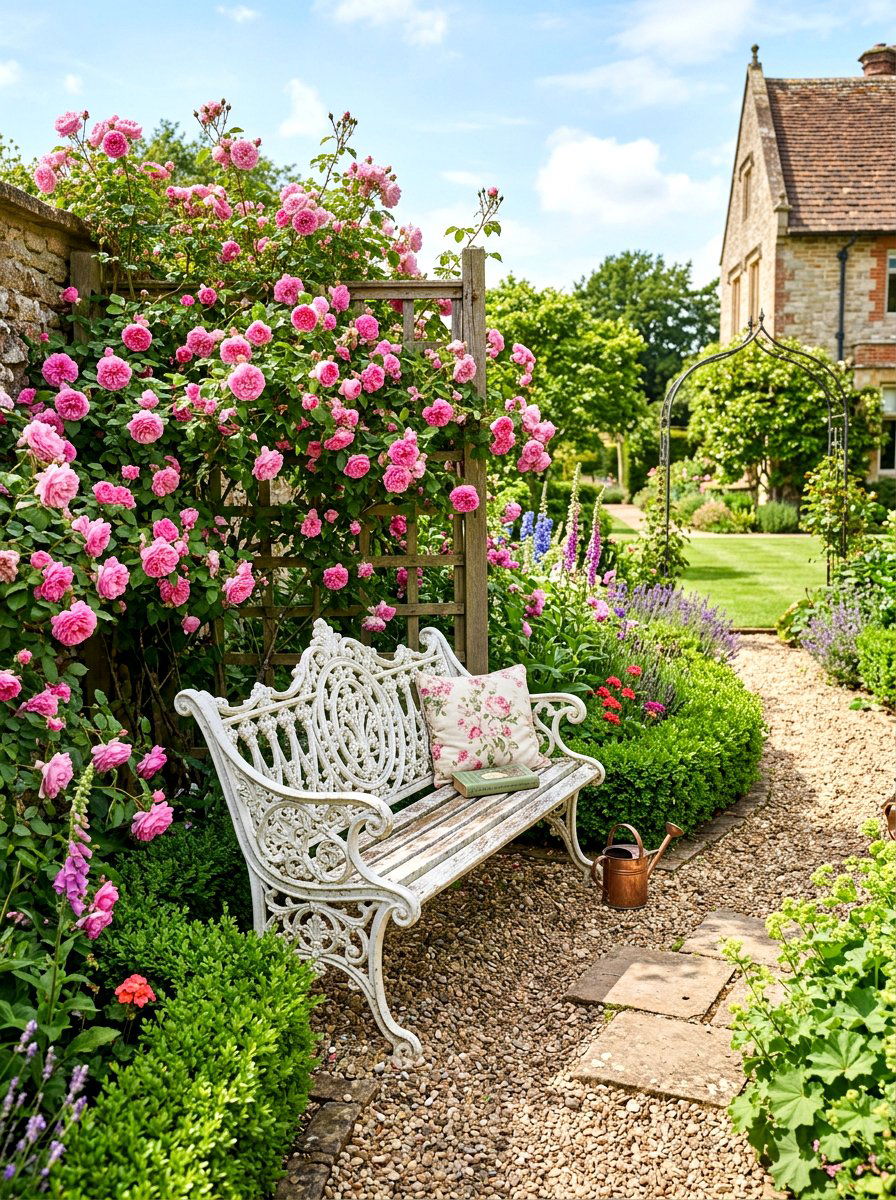Victorian Garden Bench - 30 outdoor bench ideas