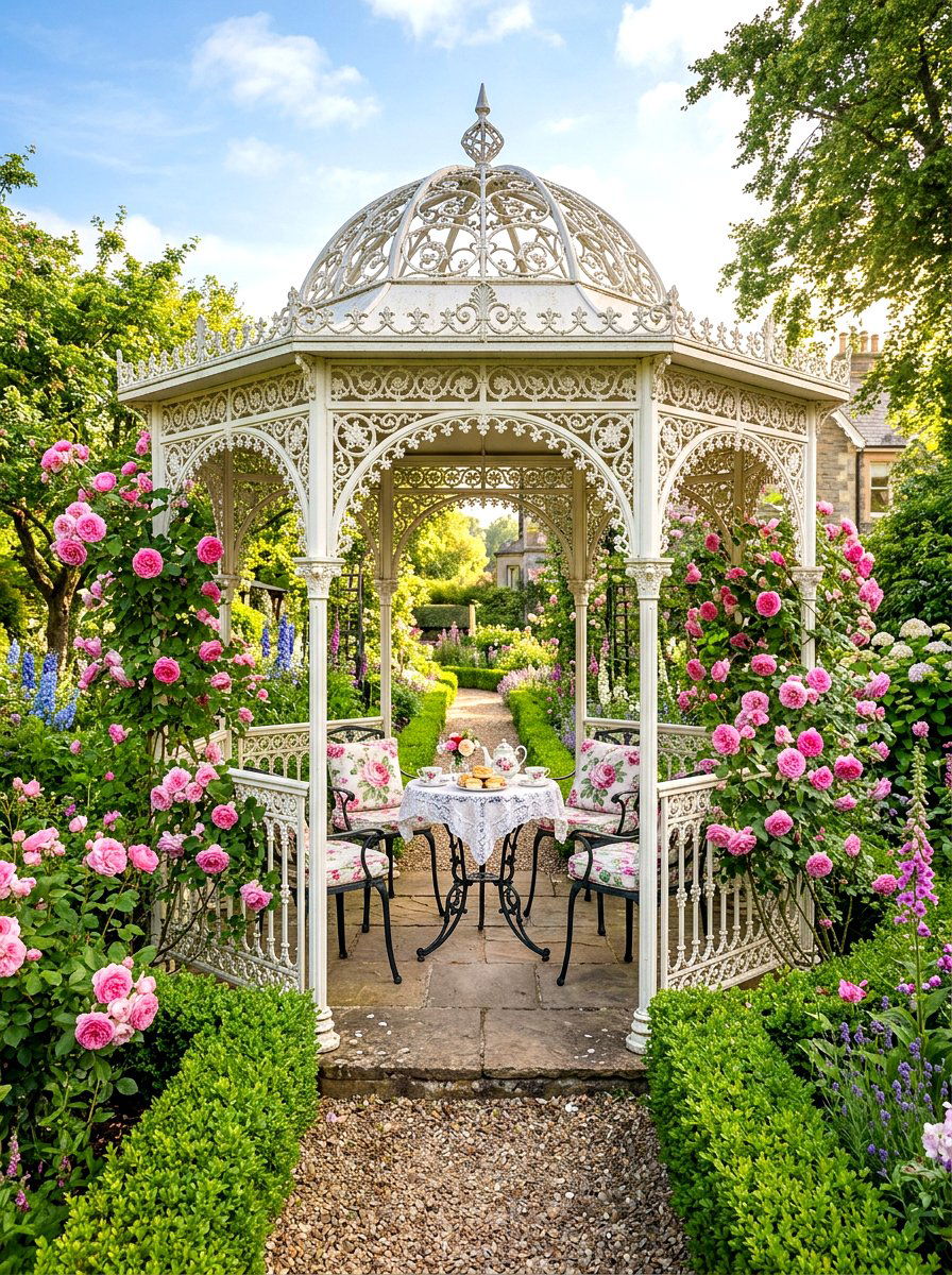 Victorian Garden Gazebo - 30 cozy gazebo ideas