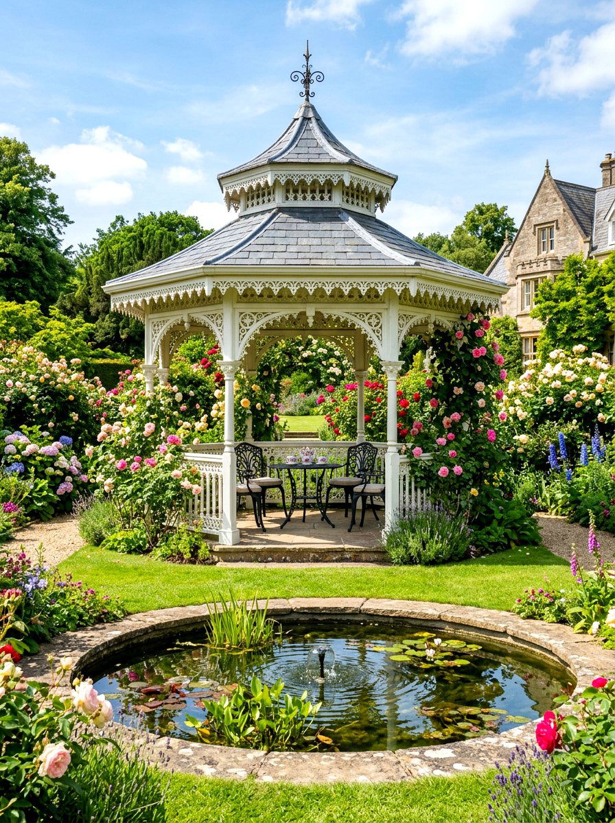 Victorian Garden Gazebo - 30 poolside gazebo ideas