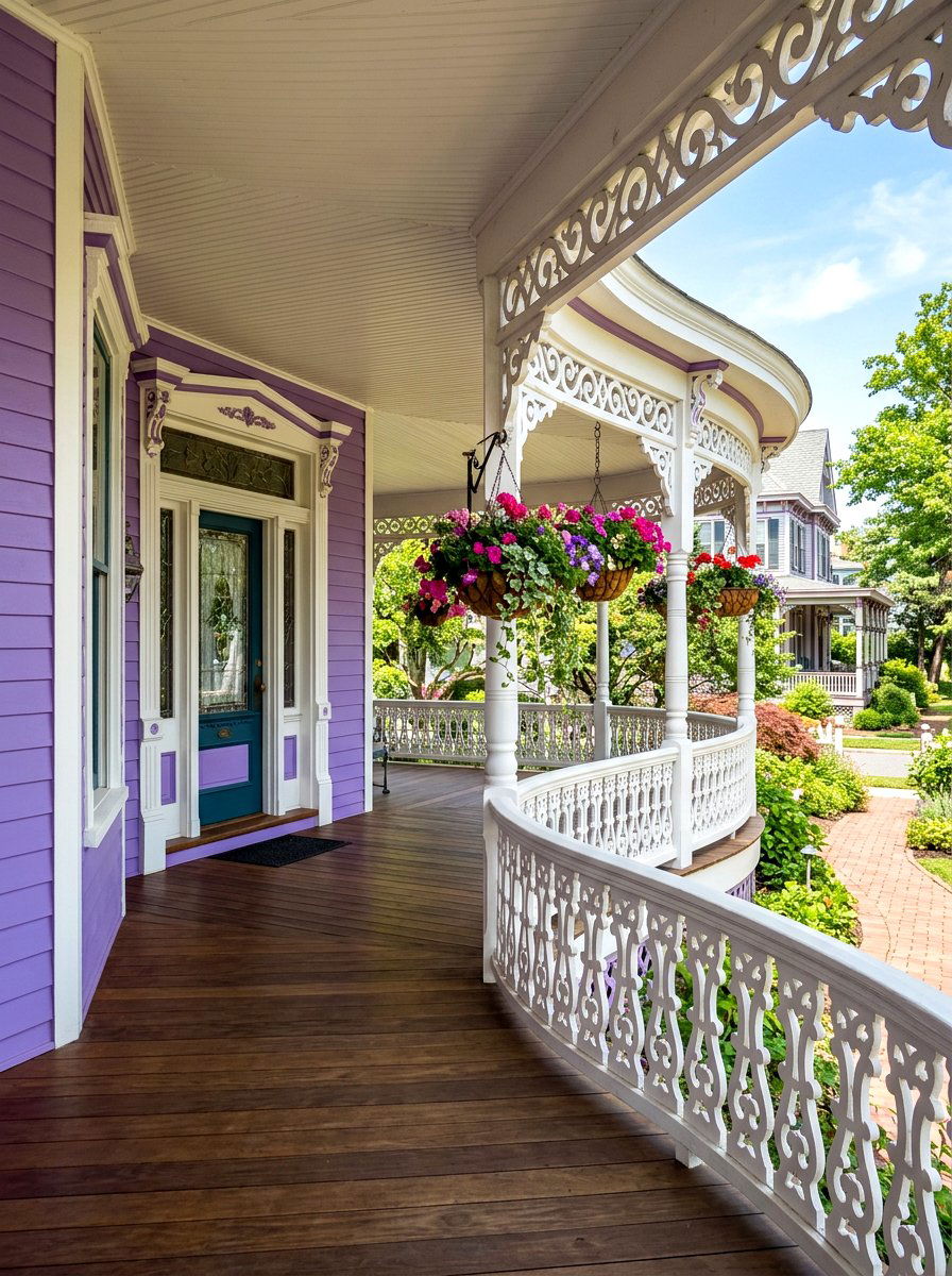 Victorian Gingerbread Railing - 30 porch handrail ideas