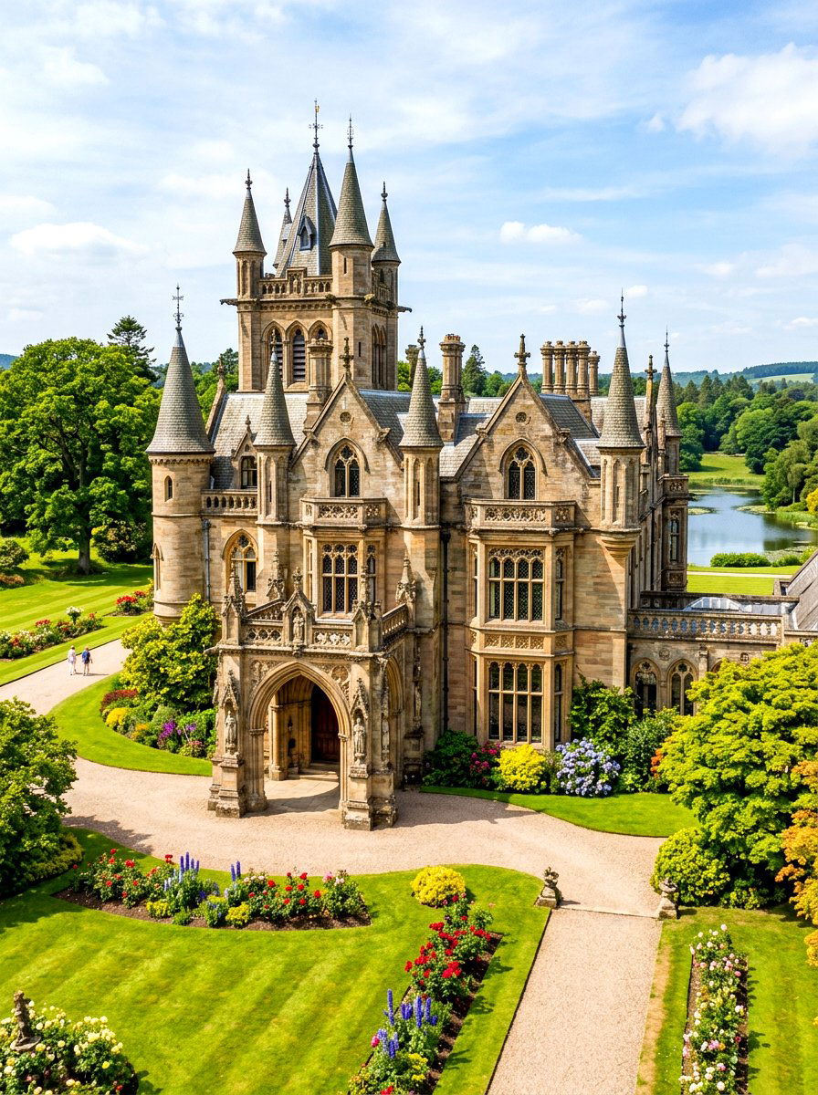 Victorian Gothic Revival - 30 English manor exterior ideas
