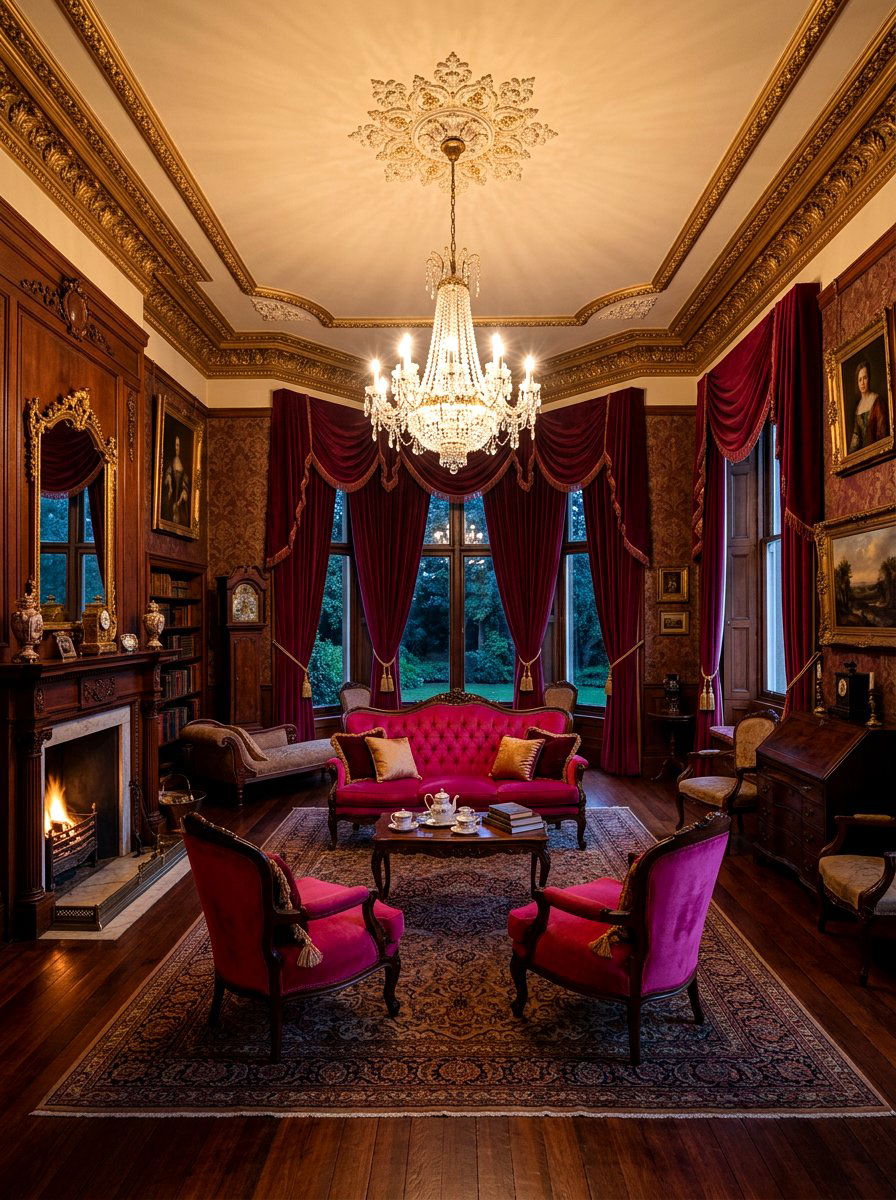 Victorian Inspired Living Room - 30 anti minimal living room ideas