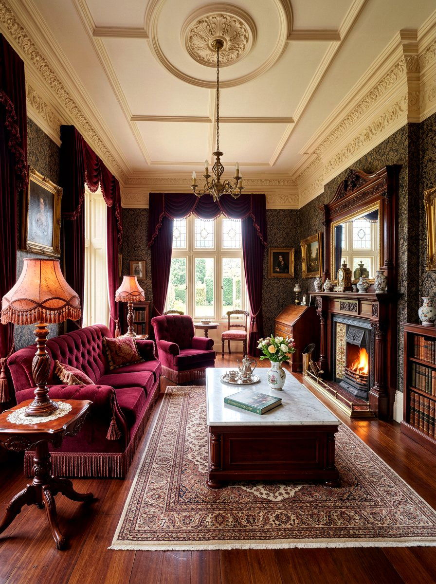 Victorian Inspired Living Room - 30 grandma core living room ideas
