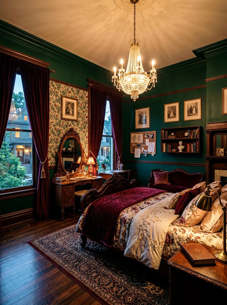 Victorian Inspired Teen Room - 30 girl teen room vintage ideas