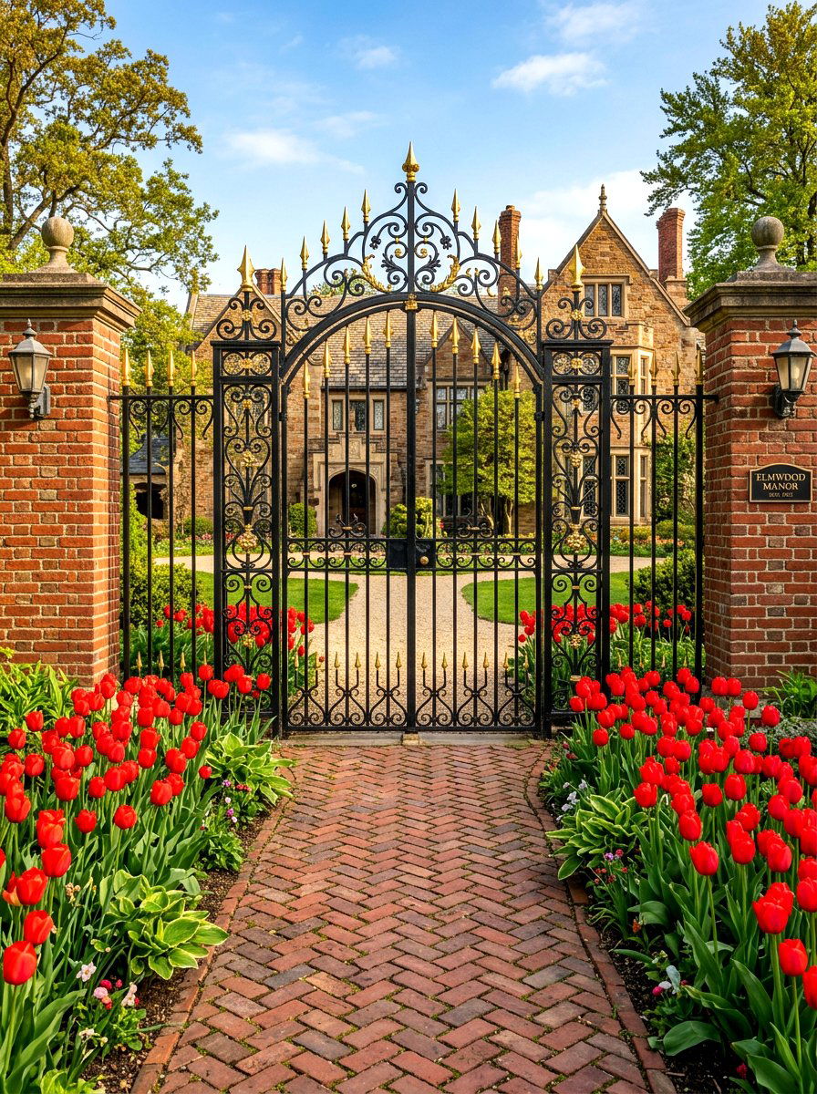 Victorian Iron Gate - 30 garden gate ideas