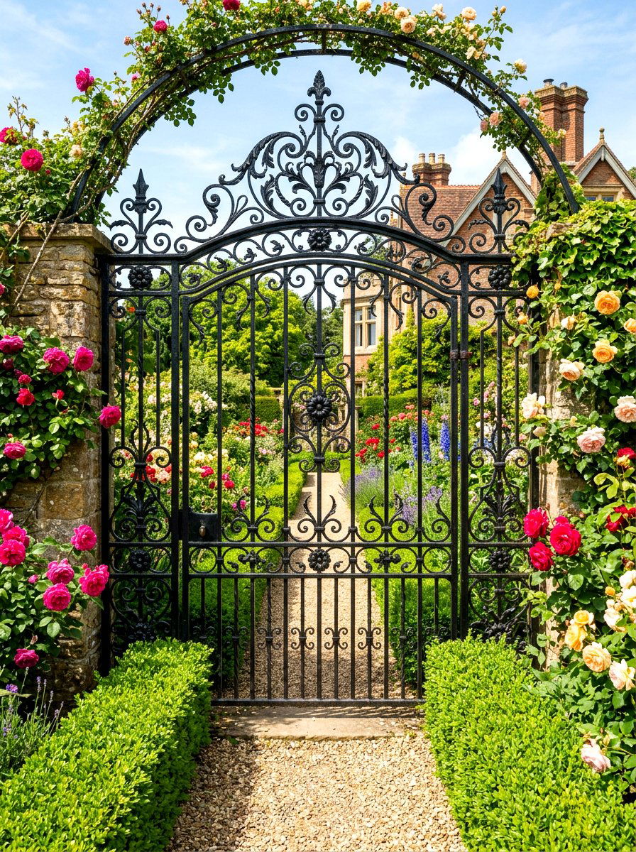 Victorian Iron - 30 grape arbor ideas
