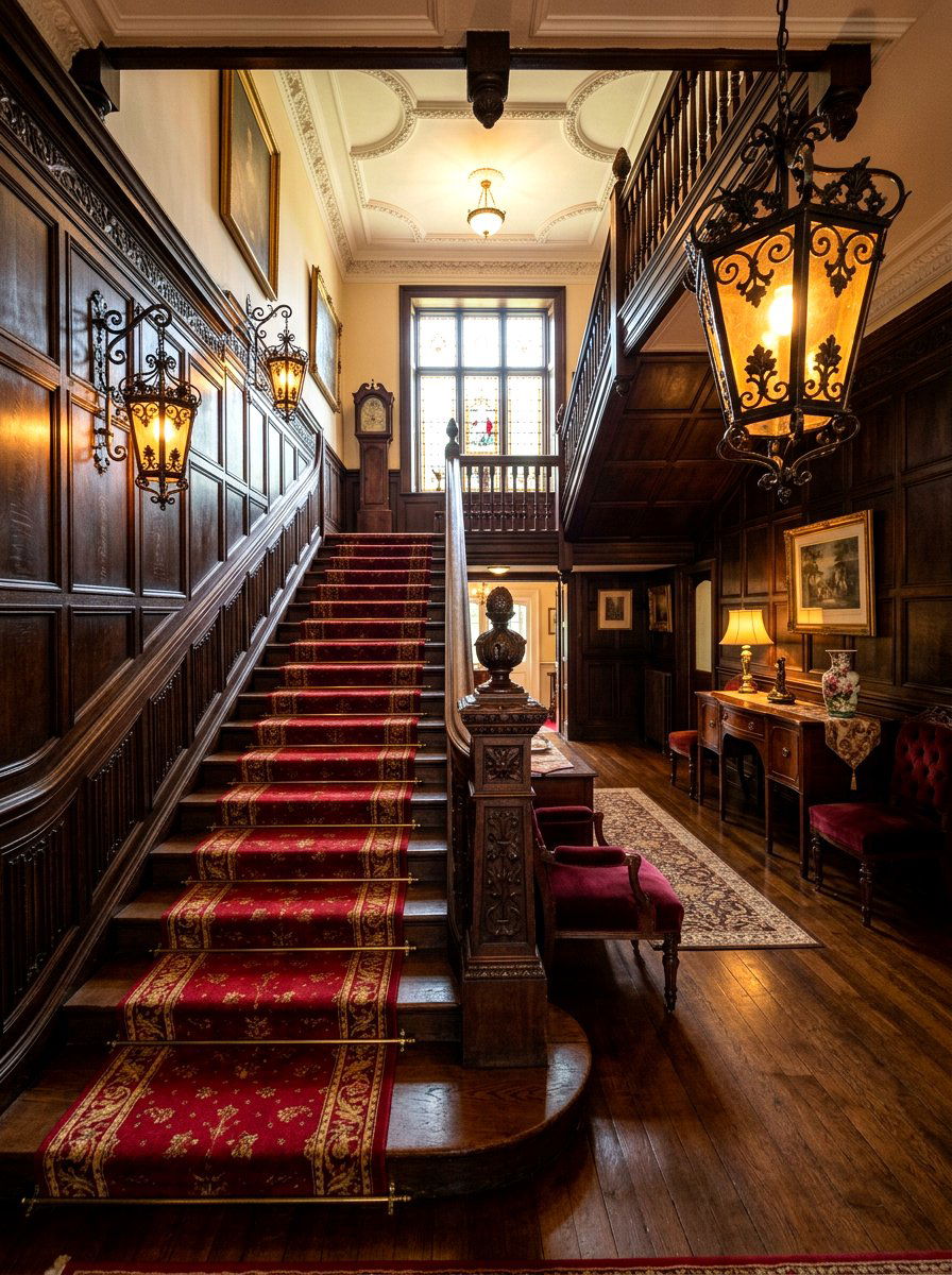 Victorian Lantern Sconce - 30 staircase lighting ideas