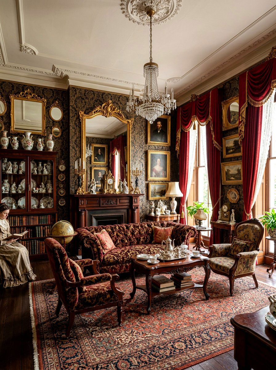 Victorian Maximalist Living Room - 30 maximalist living room ideas