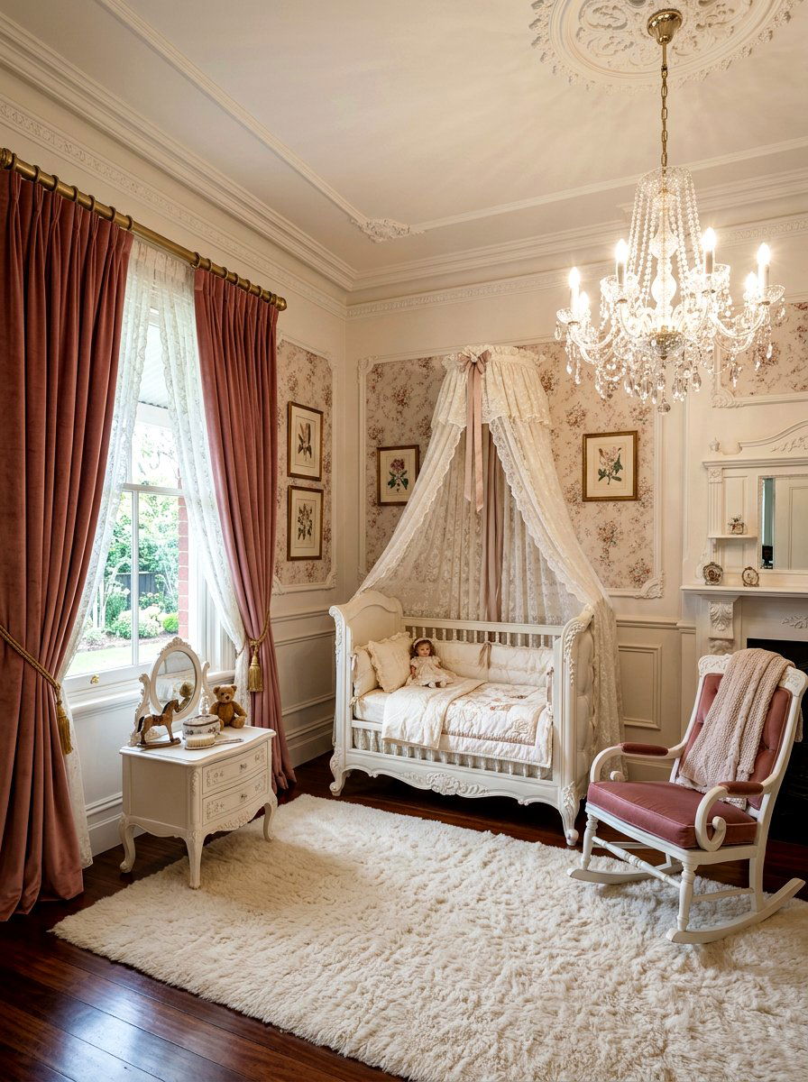 Victorian Nursery - 30 vintage baby room ideas