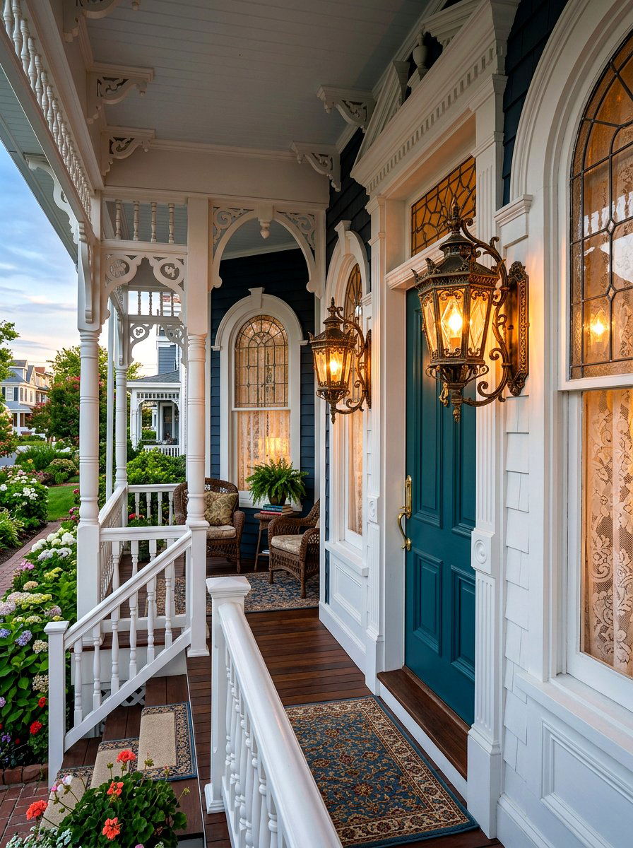 Victorian Ornate Wall Lantern - 30 porch lantern ideas