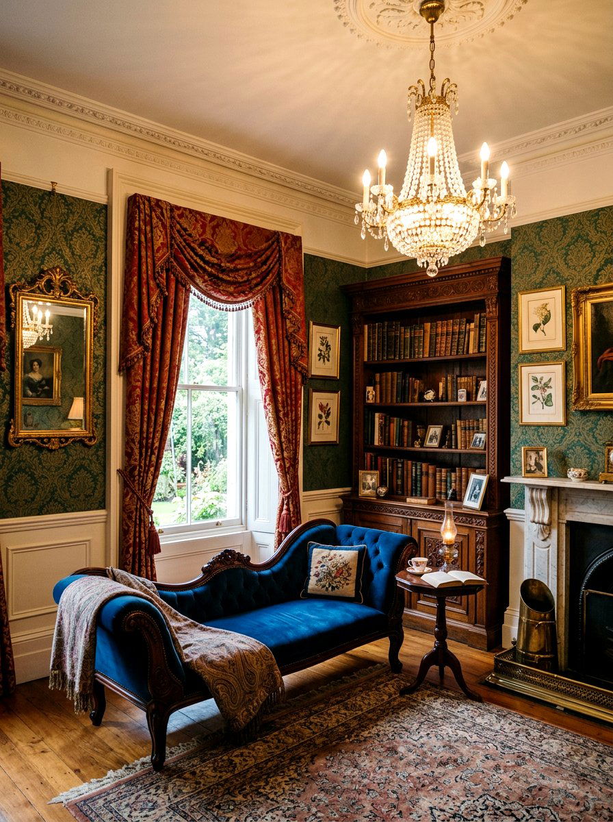 Victorian Parlor Corner - 30 reading den ideas