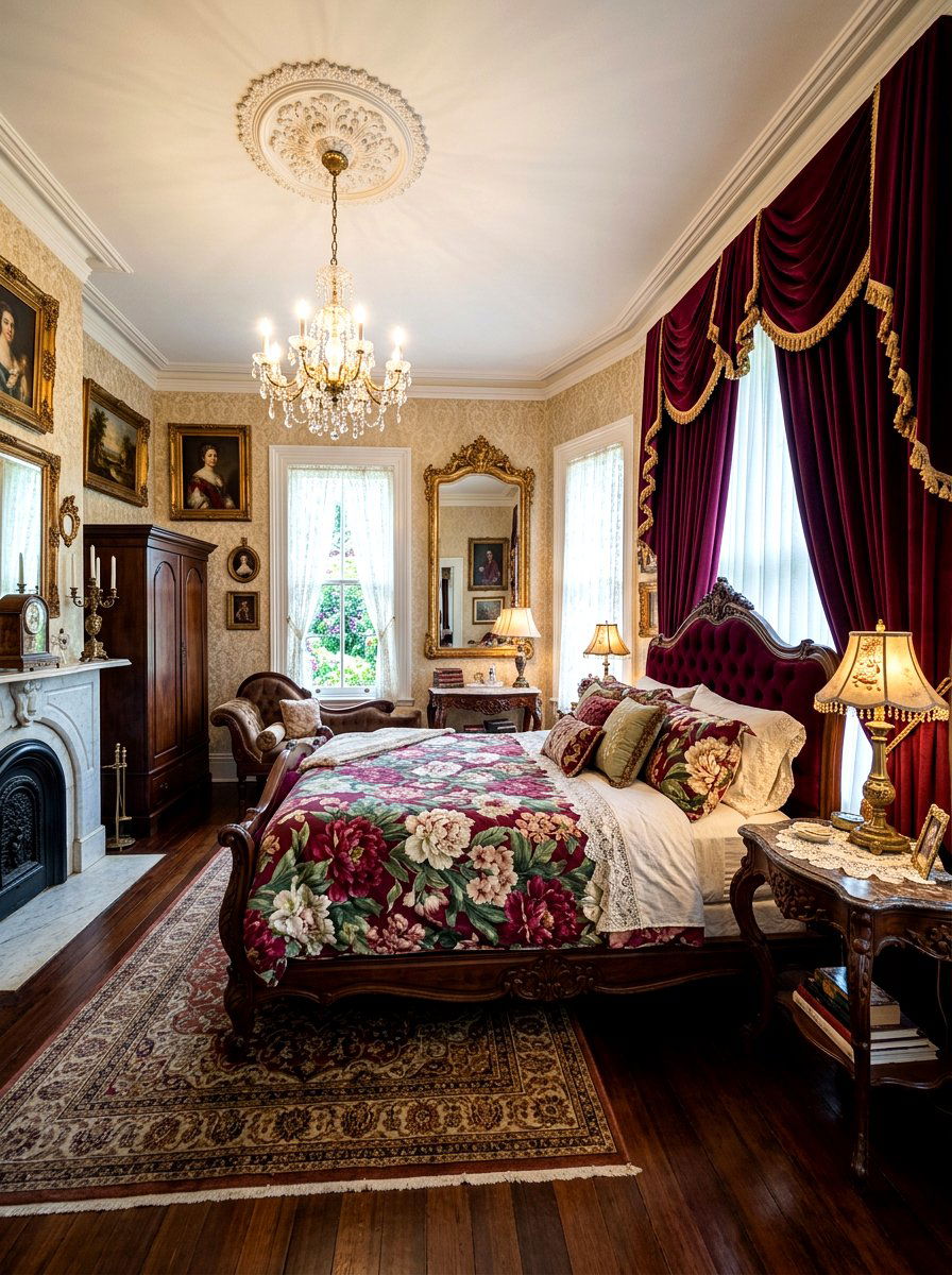 Victorian Peony Duvet Cover - 30 floral bedding aesthetic ideas
