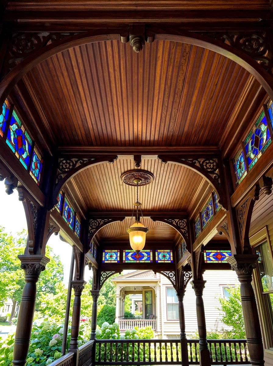 Victorian Porch Beadboard - 30 porch beadboard ceiling ideas