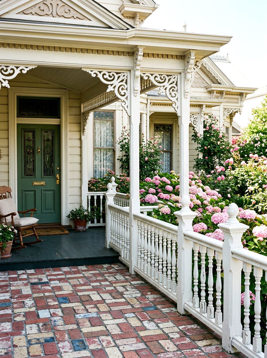 Victorian Porch Railing - 30 porch entry ideas