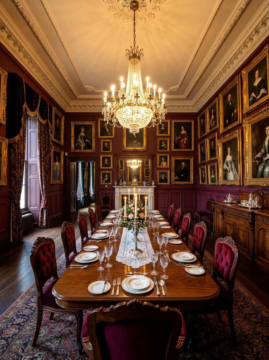 Victorian Portrait Gallery Decor - 30 vintage collage wall ideas