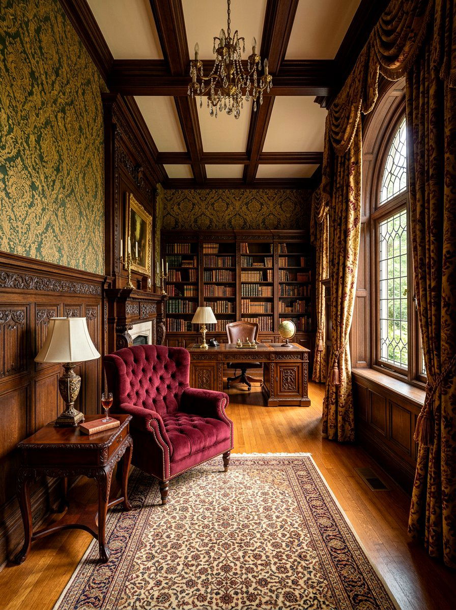 Victorian Study Decor - 30 reading room aesthetic ideas