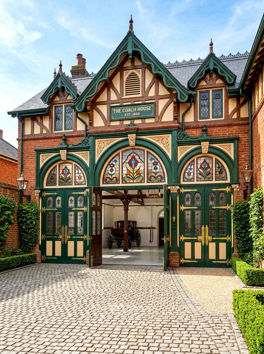 Victorian Style Carriage - 30 garage facade ideas