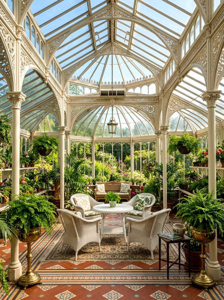 Victorian Style Conservatory - 30 attached greenhouse ideas