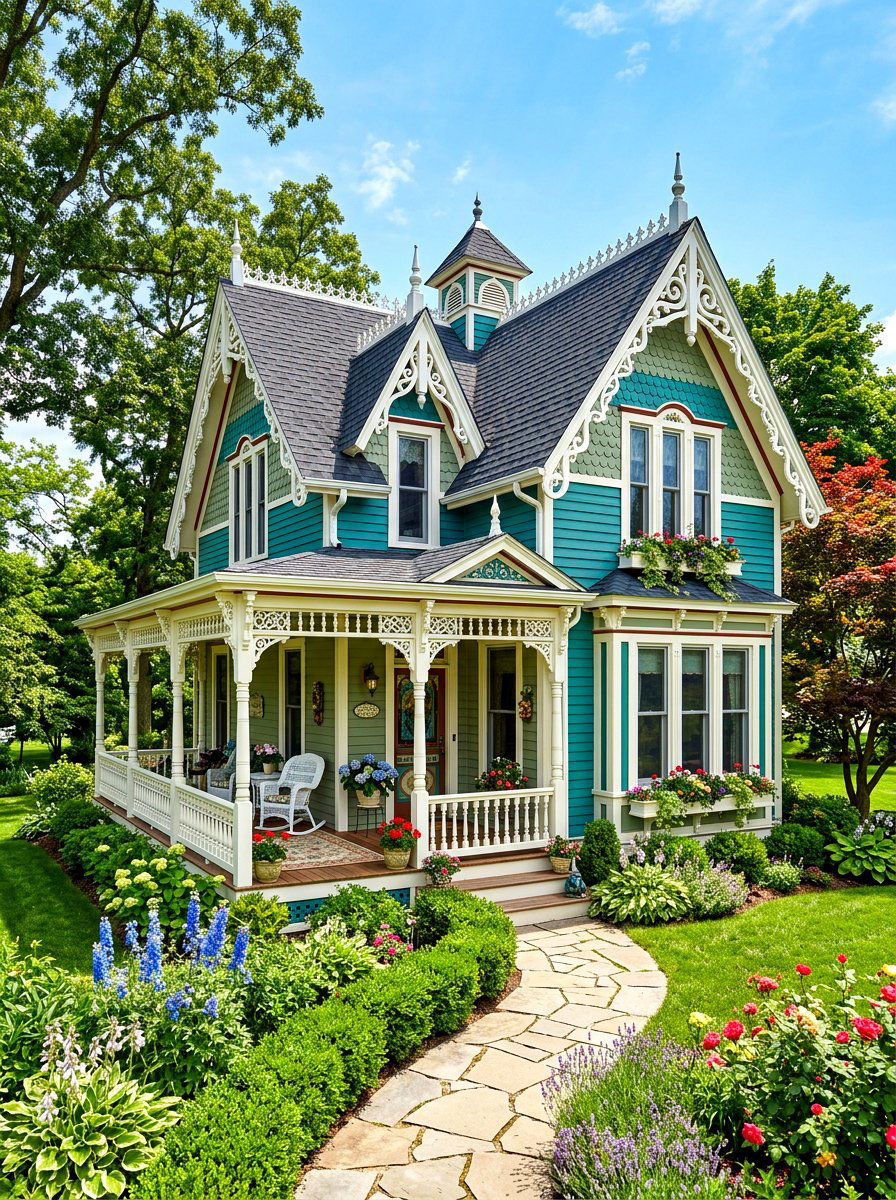 Victorian Style Cottage - 30 storybook cottage exterior ideas