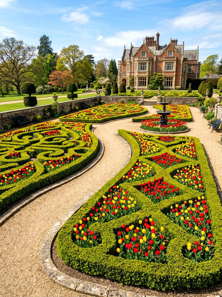 Victorian Style Curved Garden - 30 curved flower bed ideas
