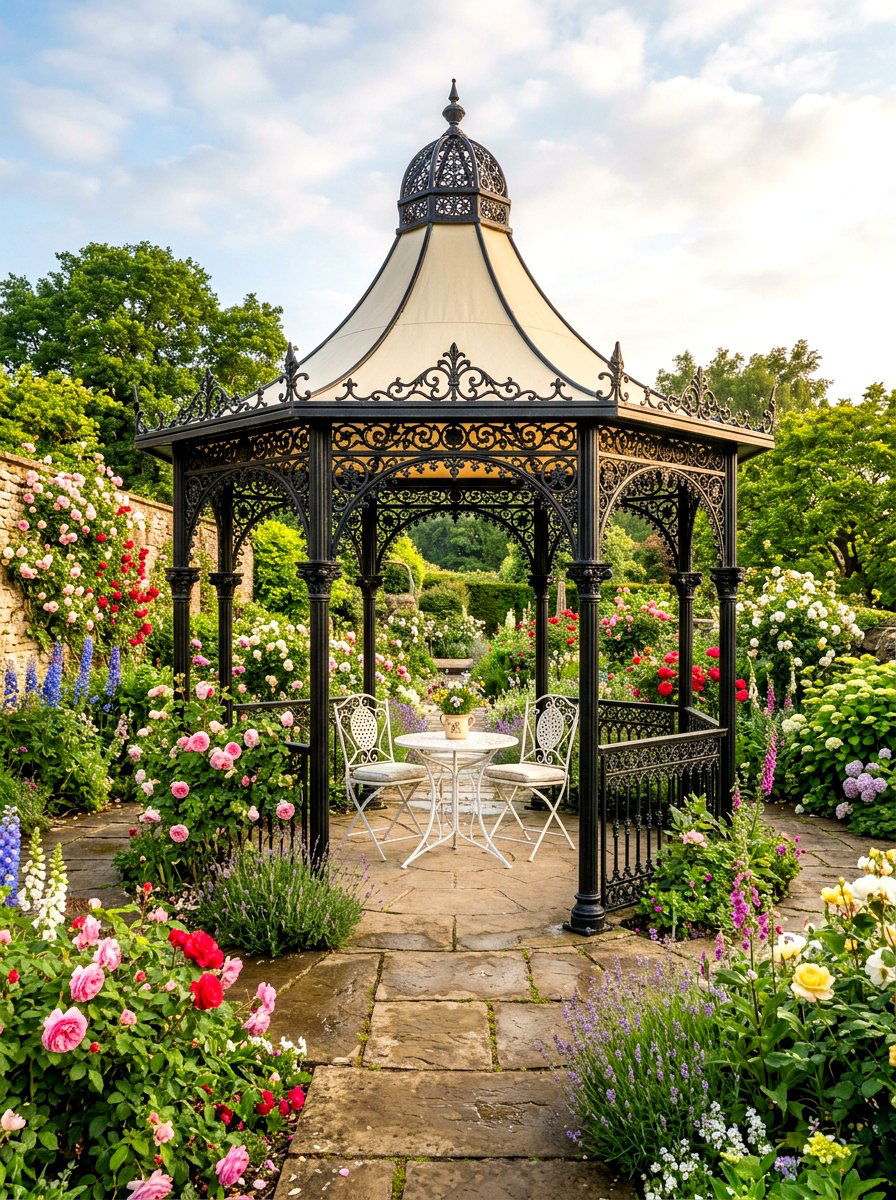 Victorian Style Gazebo - 30 soft top gazebo ideas