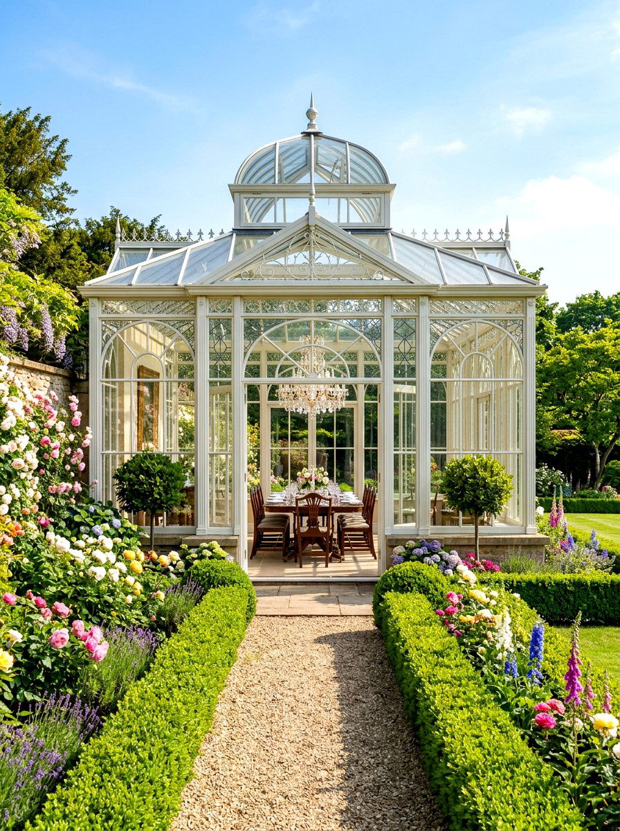 Victorian Style Glass Orangery - 30 outdoor garden room ideas