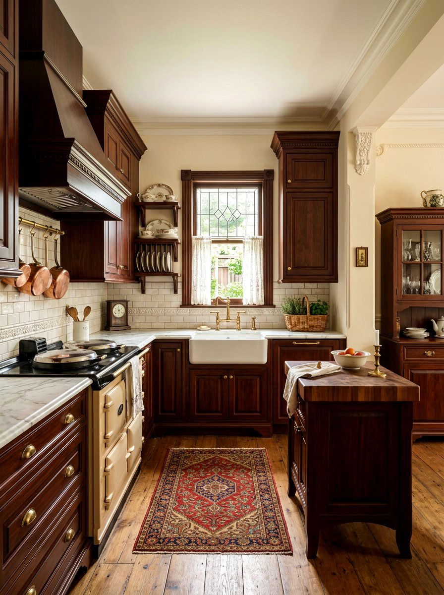 Victorian Style Kitchen - 30 small cottage kitchen ideas