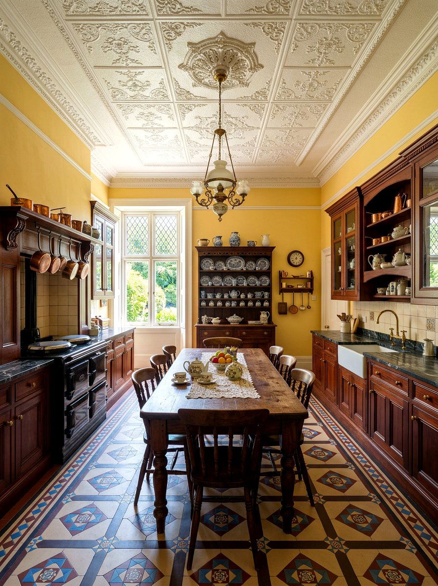 Victorian Style Kitchen - 30 butter yellow kitchen ideas