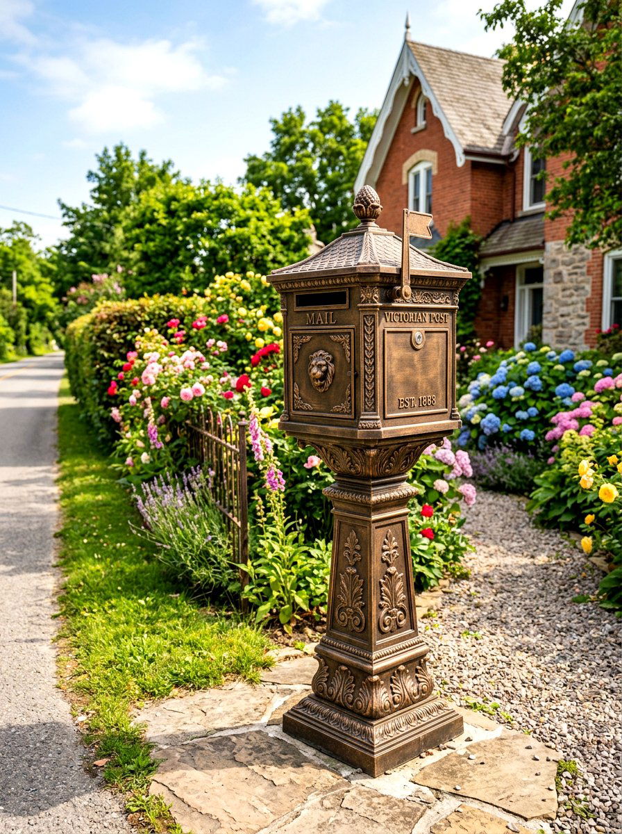 Victorian Style Mailbox - 30 mailbox curb appeal ideas
