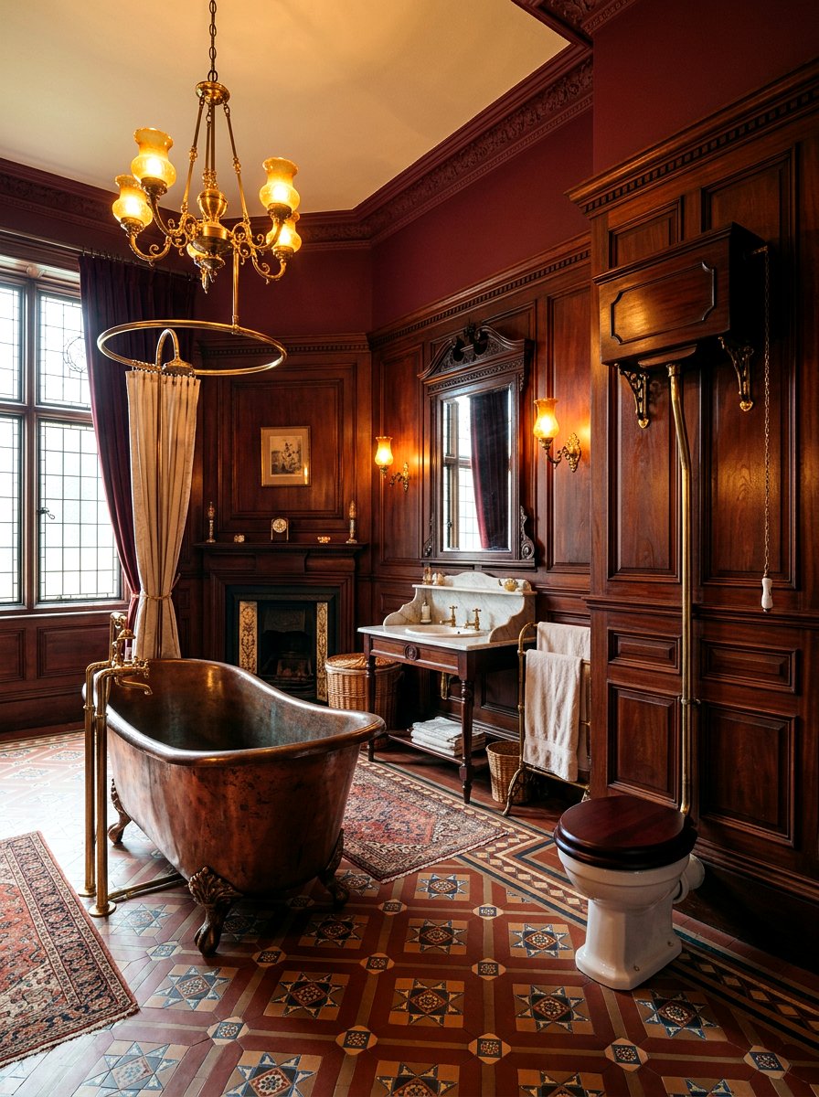 Victorian Style Panel Molding Bathroom - 30 panel molding bathroom ideas