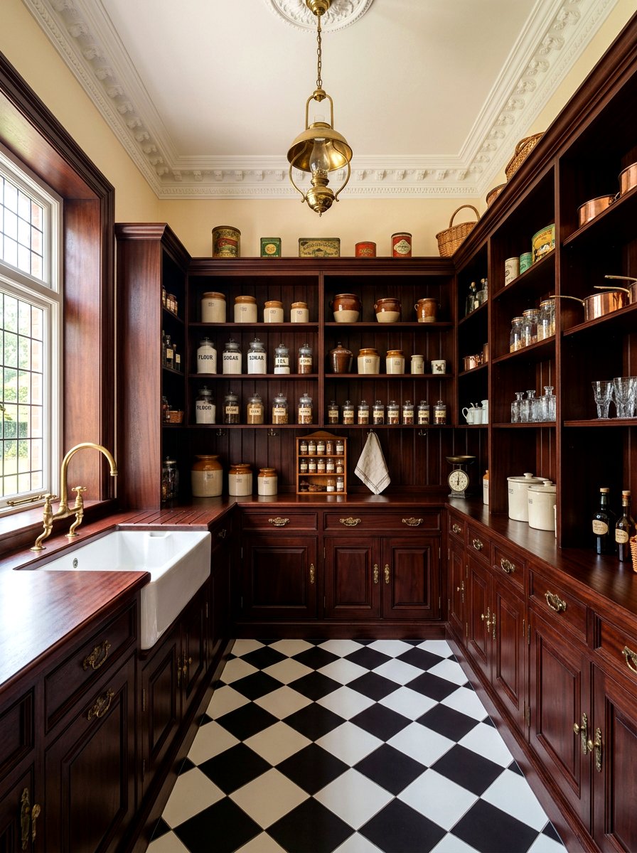 Victorian Style Pantry - 30 English pantry kitchen ideas