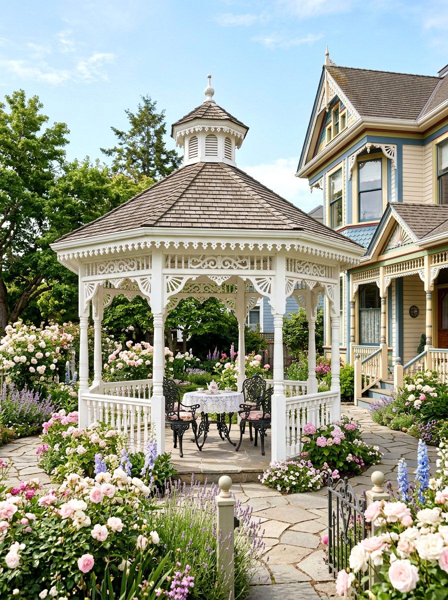 Victorian Style Pavilion - 30 attached pavilion ideas
