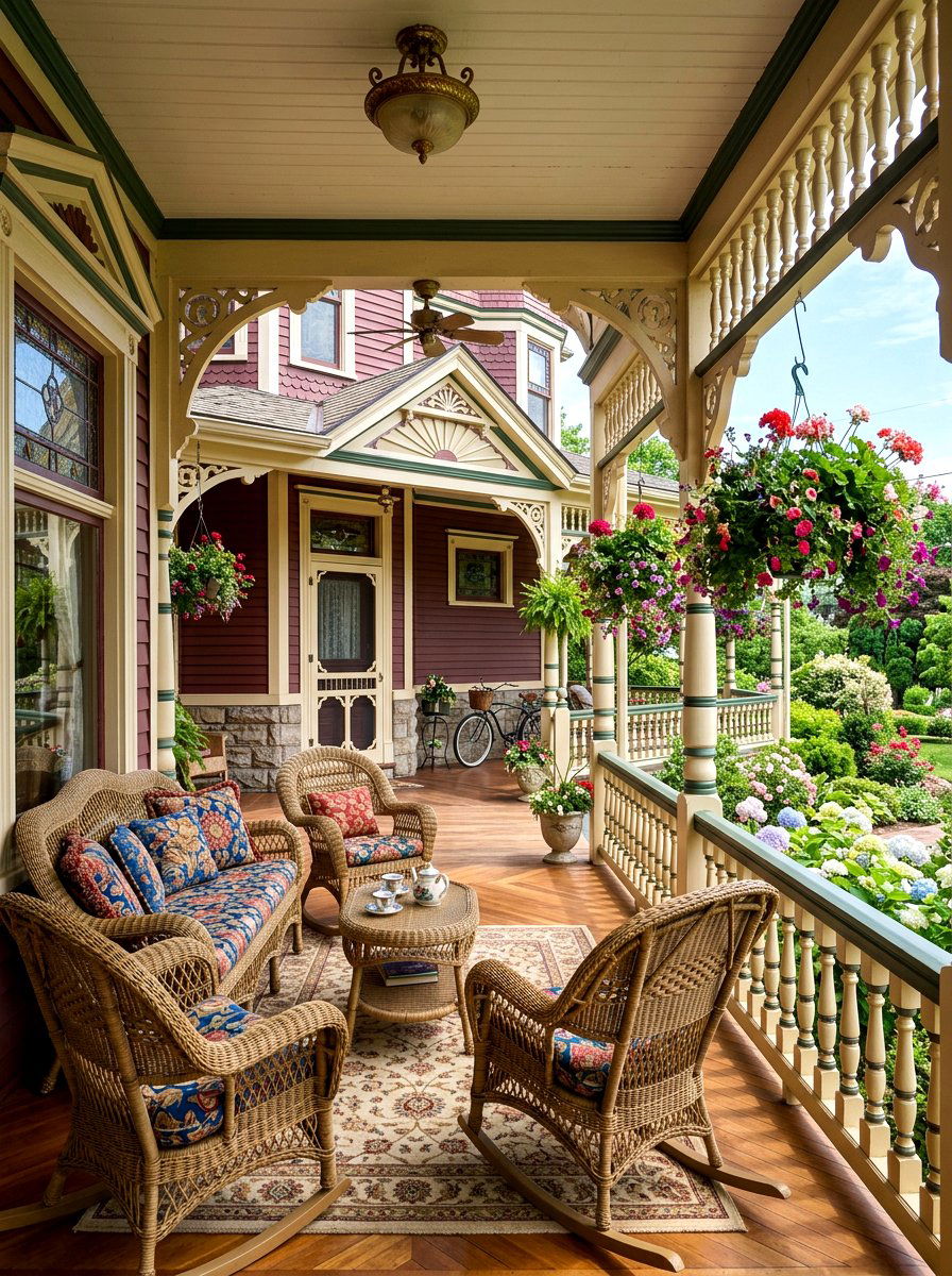Victorian Style Porch - 30 back porch ideas